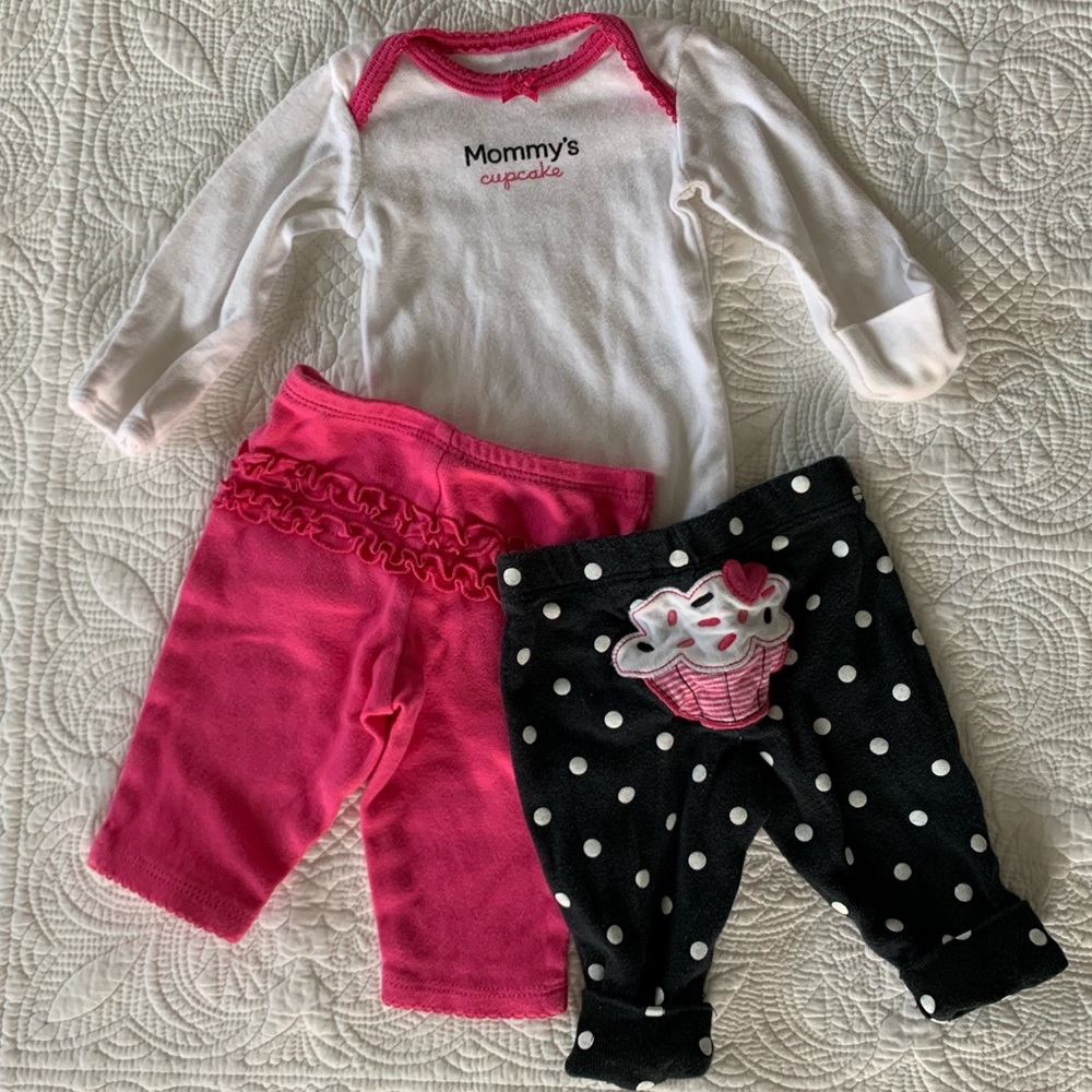 Newborn “Mommy’s Cupcake” 🧁 Outfit Set